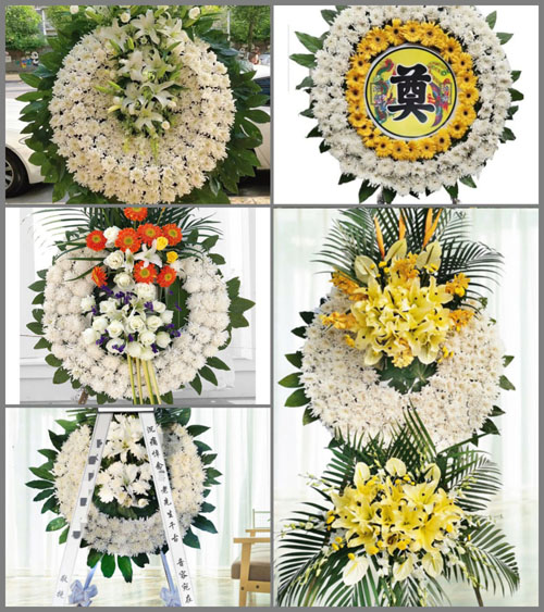 湖南长沙岳麓区岳麓街道靳江村花圈速递